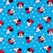 Springs Creative Patriotic Minnie Head Pack White Stars on Blue Price per Yard